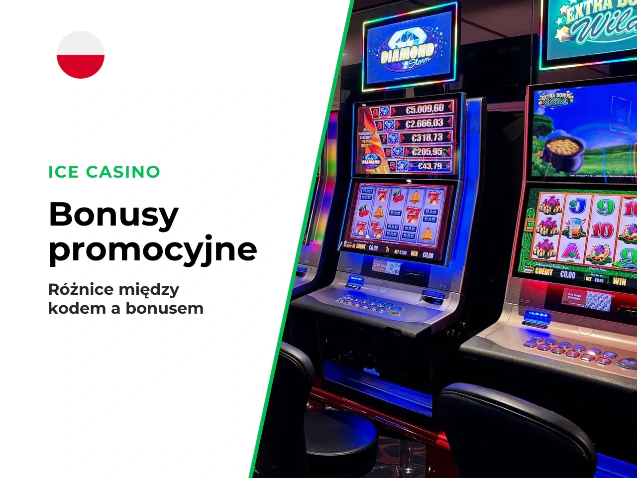 Czym różni się kod promocyjny od bonusu bez depozytu. Różnica opiera się na formie aktywacji: **kod promocyjny** to ciąg znaków (narzędzie techniczne), natomiast **bonus bez depozytu** to efekt finans