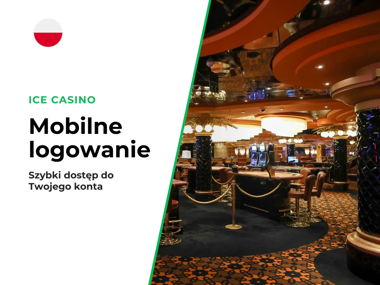 Logowanie mobilne w Ice Casino. 1