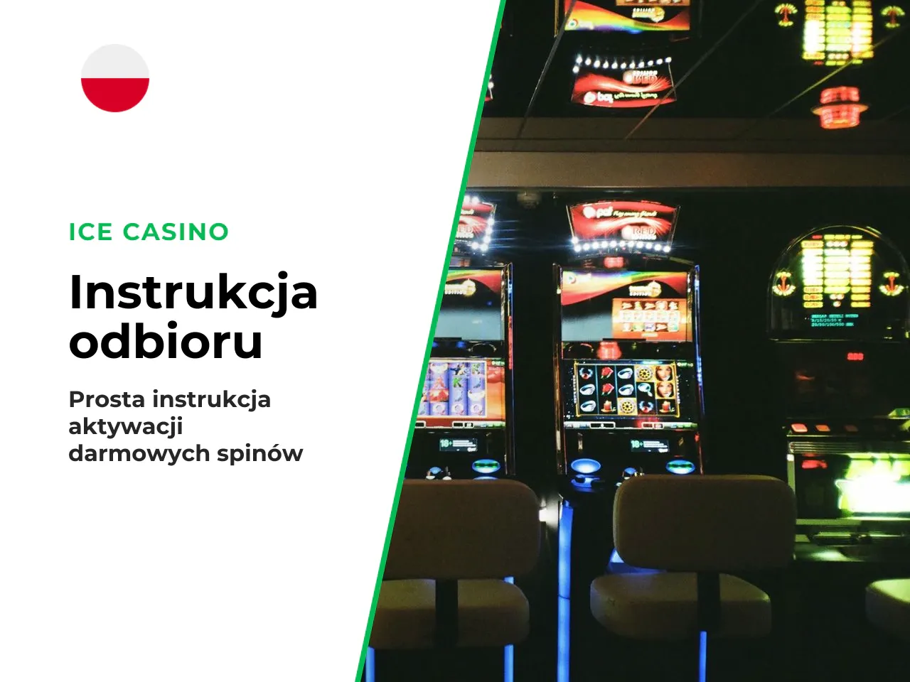 Instrukcja krok po kroku. 1. **Wybierz ofertę** — sprawdź aktualny kod w tabeli na górze artykułu i zapoznaj się z regulaminem. 2. **Kliknij link aktywacyjny** — przejdź na stronę Ice Casino przez prz