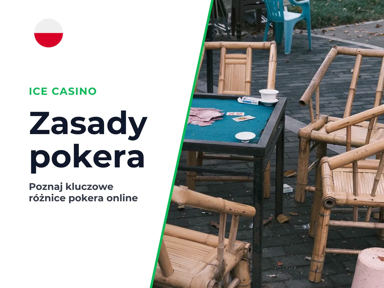Texas Hold'em vs formaty five card. Różnica między texas hold em a formatami five card jest fundamentalna. W Hold'em budujesz układ z kart własnych i community cards — musisz czytać stół, analizować, 