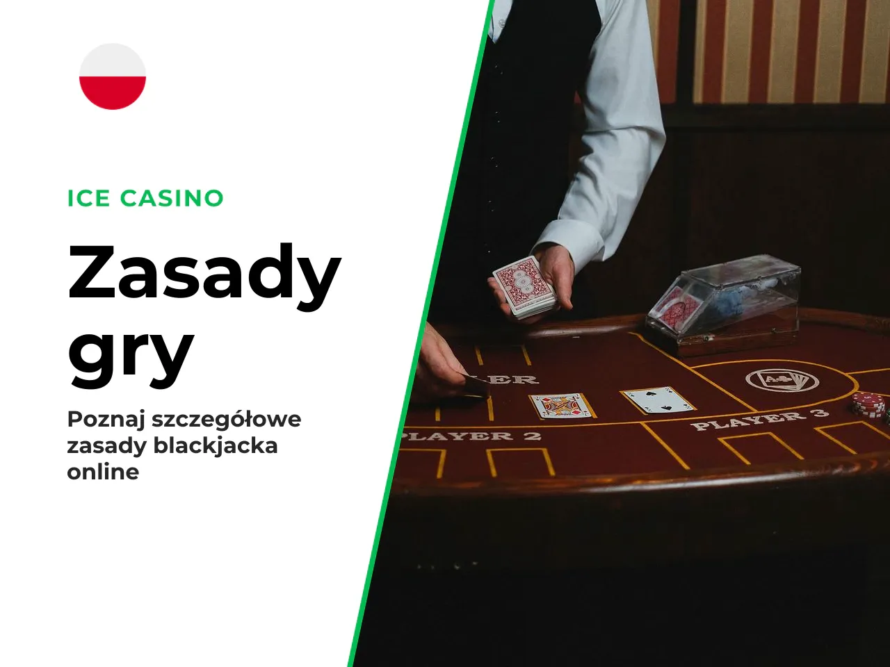 Zasady krupiera, liczba talii i warunki stołu. Ograniczenia przypisane osobie lub oprogramowaniu na pozycji krupiera, obok stałej liczby talii w szufladzie (shoe), kategorycznie wpływają na wariancję