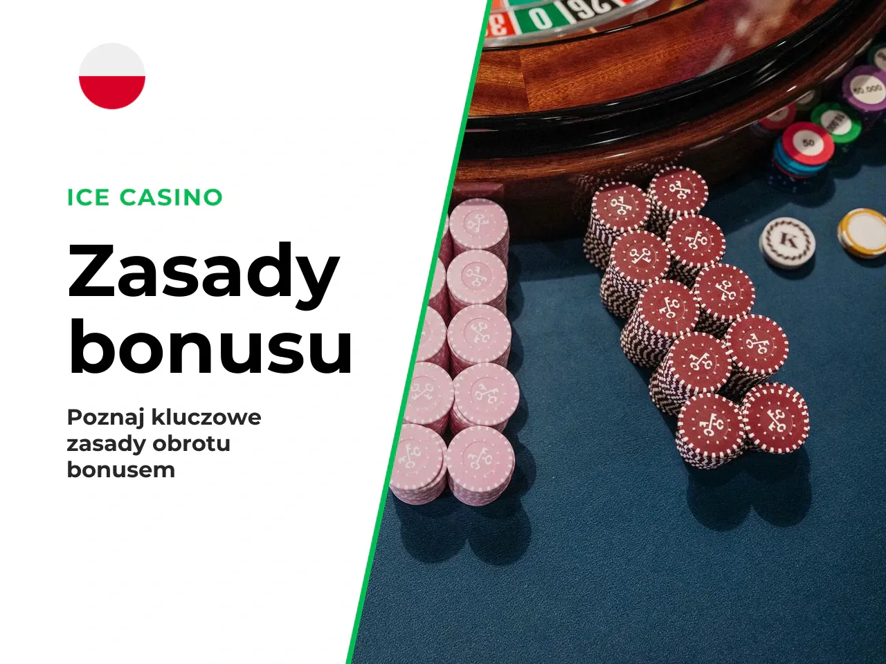 Na podstawie analizy polityki bonusowej Ice Casino wyróżniono cztery kluczowe punkty regulaminu: **1. Limit stawki (pkt 12 regulaminu):** Maksymalna stawka przy odgrywaniu bonusu to **5 EUR (20 PLN)**
