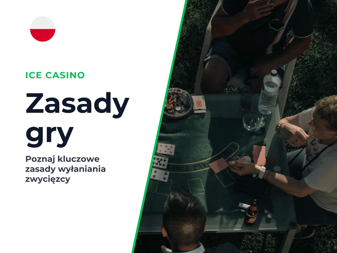 Kiedy rozstrzygany jest zwycięzca. Zwycięzca zostaje wyłoniony w jednym z dwóch scenariuszy: **Scenariusz 1:** Wszyscy oprócz jednego gracza spasowali. Ostatni player przy stole zabiera pot bez koniec
