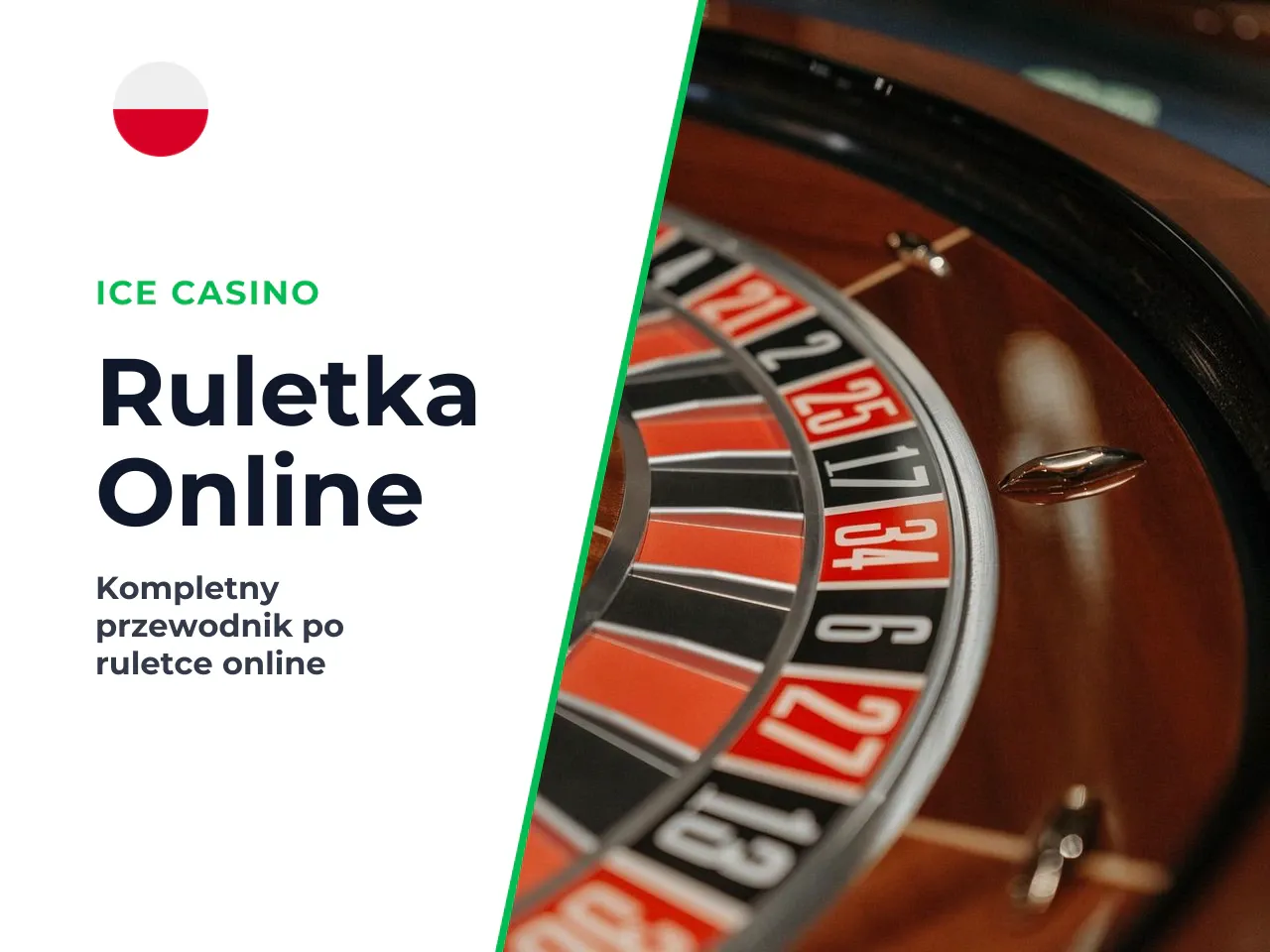 Roulette wheel, kulka i układ roulette table. Koło ruletkowe to precyzyjne urządzenie obrotowe z ponumerowanymi kieszeniami. W wersji europejskiej roulette wheel zawiera **37 kieszeni** (numery 1–36 o